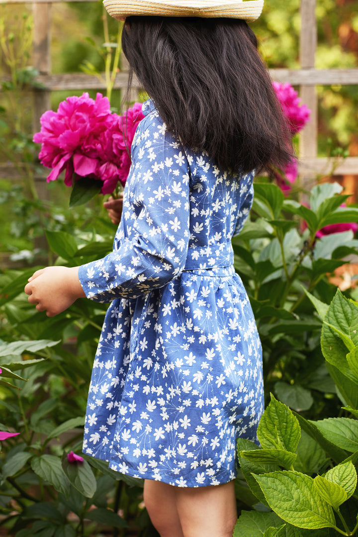 Toddler Dress, Girls Dress Short Sleeve, Shirt Dress for Girls, Floral