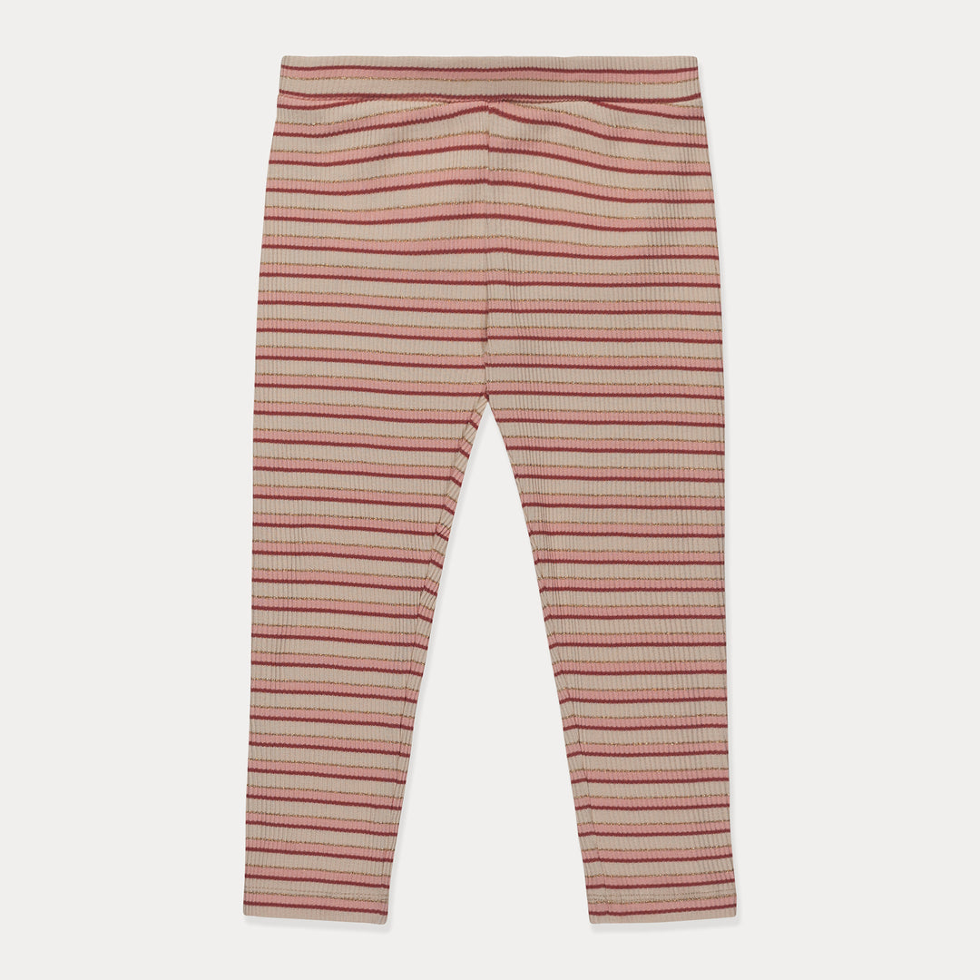 Toddler Leggings, Toddler Girl Pants, Ribbed Cotton, Pink Striped