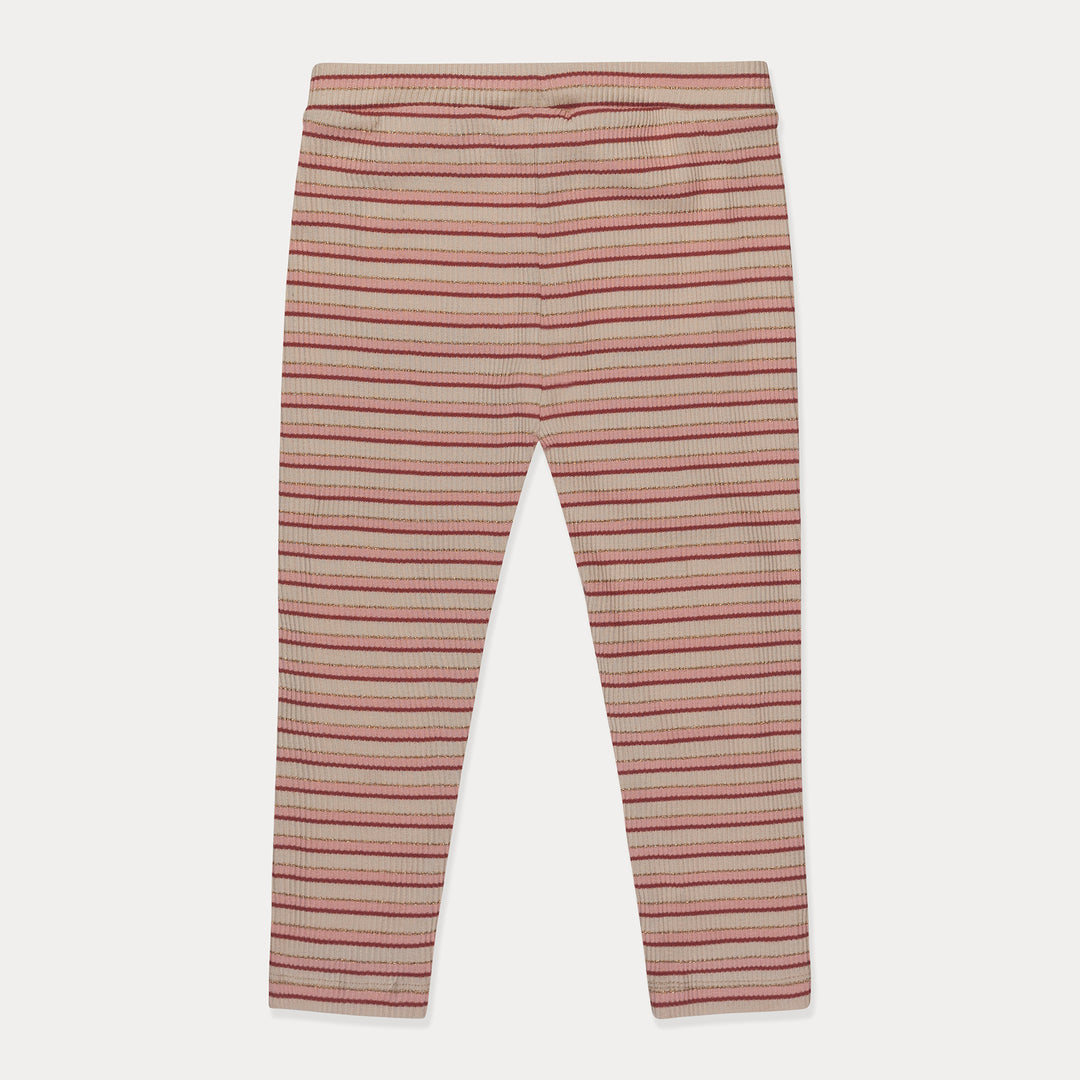 Toddler Leggings, Toddler Girl Pants, Ribbed Cotton, Pink Striped