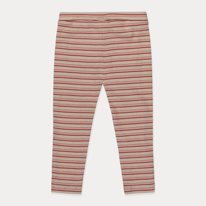 Toddler Leggings, Toddler Girl Pants, Ribbed Cotton, Pink Striped