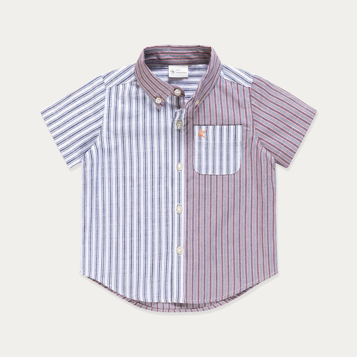 Baby Boy Dress Shirt, Baby Button Down Shirt Oxford Striped