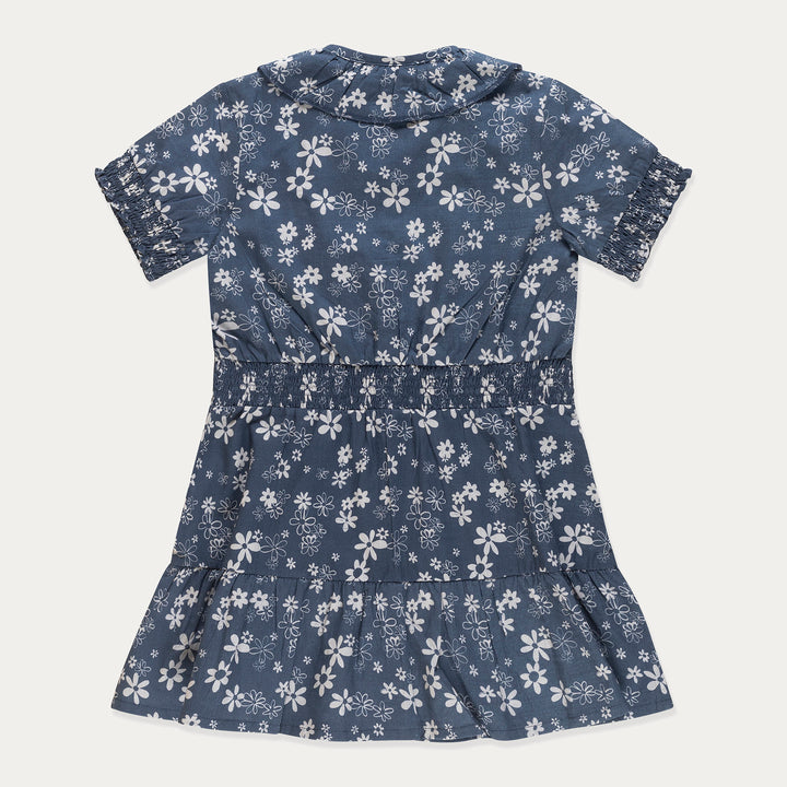 Toddler Dress, Girls Dress Short Sleeve, Shirt Dress for Girls, Floral