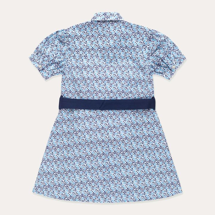 Toddler Dress, Girls Dress Short Sleeve, Shirt Dress for Girls, Floral