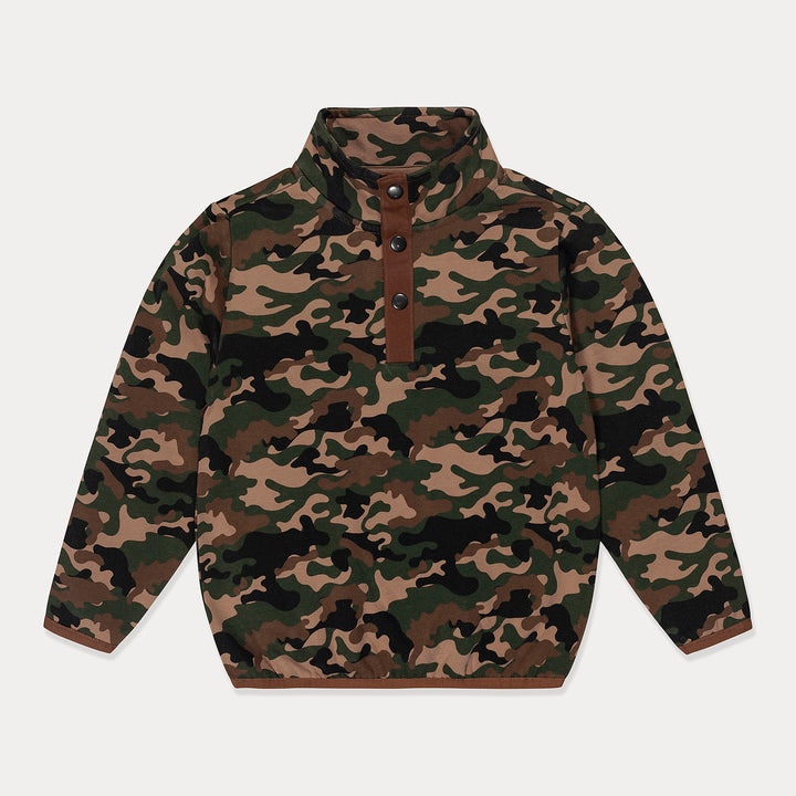 Toddler Fleece Jacket, Boys, Kids Fleece Lightweight Camo Jacket