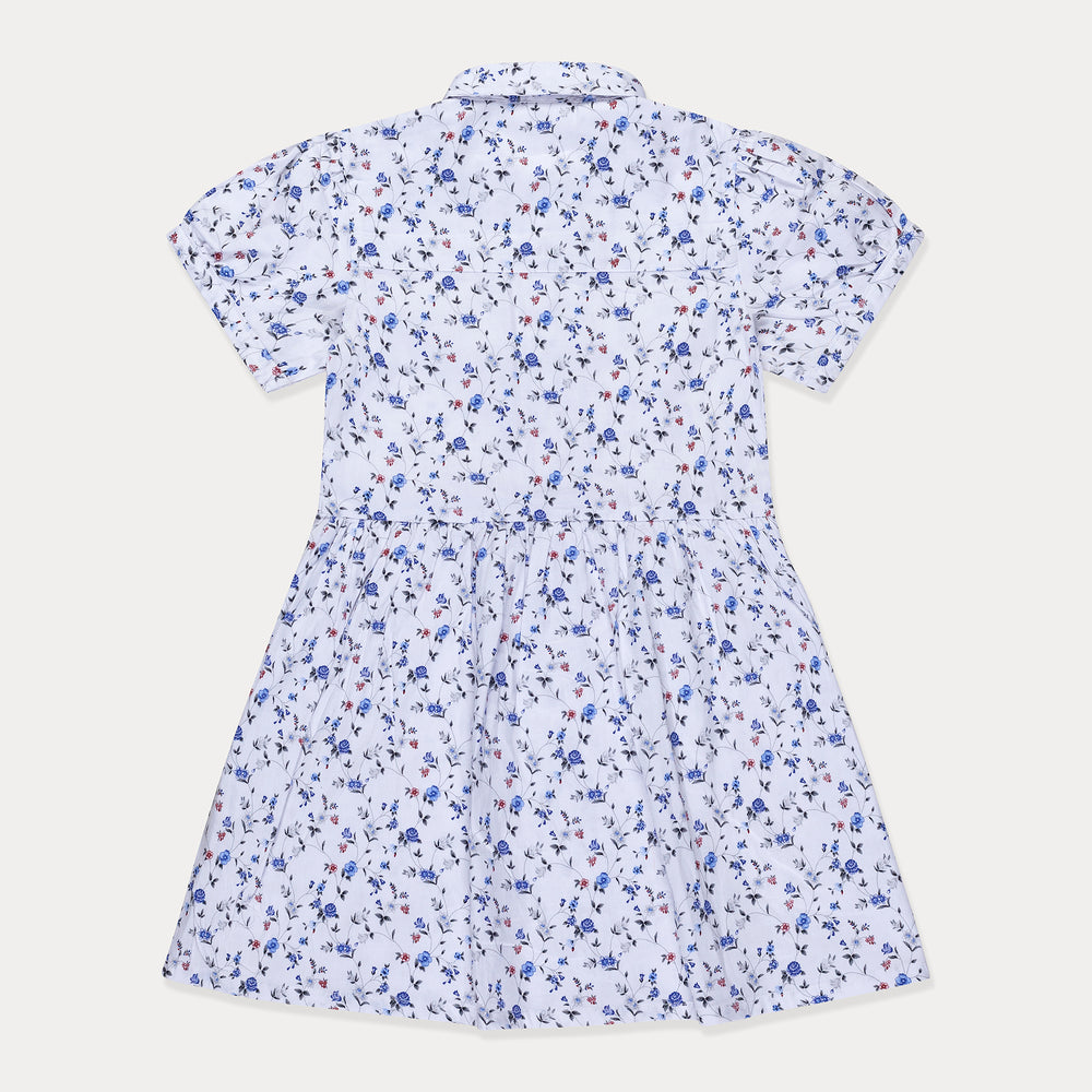 Floral Cotton Poplin Shirtdress