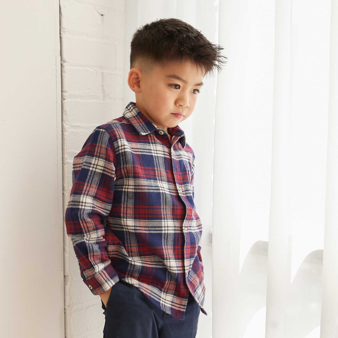 boys casual dress shirts Buy Boys' Shirts Smart Casual Long Sleeve Essentials Online